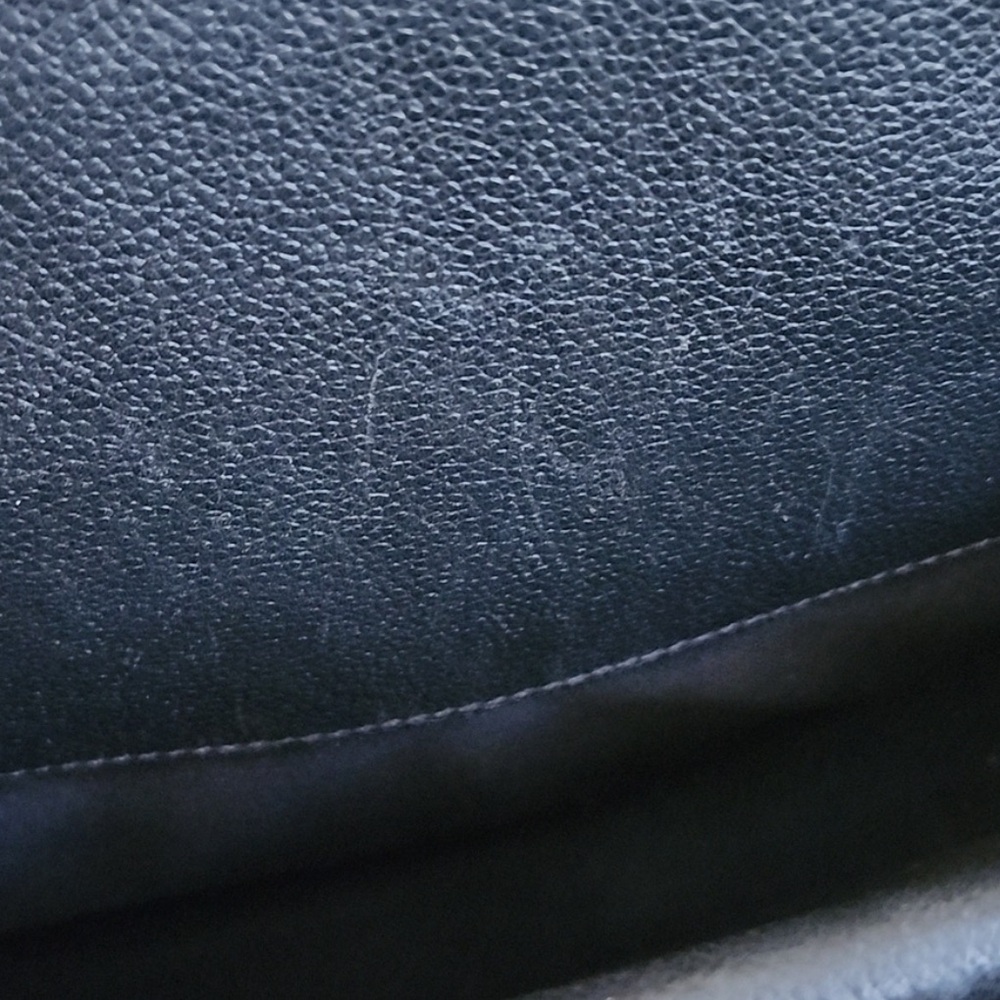 Burberry Black Textured Leather Bag with Gold Accents - Picture 4 of 9